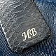 Заказать Чехол на iPhone 14 Pro: Кожа питона + инициалы. LUXECASE. Ярмарка Мастеров. . Чехол Фото №3