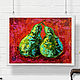 Pears oil painting miniature pears mini fruit painting. Pictures. Colibri Art - Oil Painting. My Livemaster. Фото №4