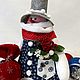 Snowman. Interior doll. Handmade from Veronika. Online shopping on My Livemaster.  Фото №2