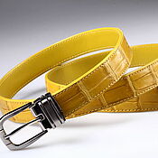 Аксессуары handmade. Livemaster - original item Genuine Crocodile leather women`s belt, width 2.5cm IMA3100Y. Handmade.