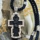 Крест с деревянной вставкой Георгия Победоносца. Крестик. MisMi jewelry. Ярмарка Мастеров.  Фото №4