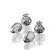 Серебряная пусета с рубинами GRANAT. Одиночная серьга. THING JEWELRY. Ярмарка Мастеров.  Фото №6
