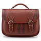 Handmade leather bag 'Gabriel' (cognac), Messenger Bag, St. Petersburg,  Фото №1