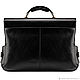 Leather briefcase 'Bormental' (black). Brief case. Russian leather Guild. My Livemaster. Фото №4