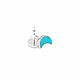 Order Post earrings with turquoise. Small handmade earrings. ARIEL - MOSAIC. Livemaster. . Stud earrings Фото №3