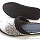 Slippers - flip flops ( cotton black and white )). Slippers. Makosh. Online shopping on My Livemaster.  Фото №2