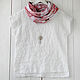 Order White blouse with open edges made of 100% linen. etnoart. Livemaster. . Blouses Фото №3