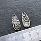 Подвеска серебро 925 silver filled капля листики завитки 22*10 мм. Фурнитура для украшений. СОТВОРИ • камни • бусины • фурнитура. Интернет-магазин Ярмарка Мастеров.  Фото №2