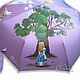 Алиса в стране чудес - зонт с росписью по иллюстрациям Дж. Тенниела, Зонты, Санкт-Петербург,  Фото №1