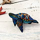 Brooch ' Bright sea turtle, blue, sea, sea, bright'. Brooches. greenfox-23. My Livemaster. Фото №5