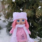 Кукла-шкатулка Леди в сиреневом