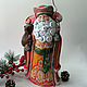 Wooden Santa Claus with a big bear, Ded Moroz and Snegurochka, Roshal,  Фото №1