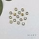 Кристаллы Сваровски Swarovski в цапах, 3,8 мм, 1 штука, позолота, Б754, Кристаллы, Санкт-Петербург,  Фото №1