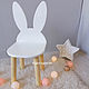 Children's high chair ' Bunny '. Furniture for a nursery. Night Light 54. Online shopping on My Livemaster.  Фото №2
