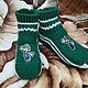 Заказать Вязаные Тапочки "Super Mario Луиджи" Luigi. Любимые Тапочки - Для всей семьи. Ярмарка Мастеров. . Тапочки Фото №3
