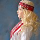 Коллекционная кукла " Марийская девушка" в народном костюме, Интерьерная кукла, Москва,  Фото №1
