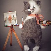 Куклы и игрушки handmade. Livemaster - original item The artist knitted the cat. Handmade.