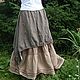 No. №018 Linen skirt boho. Skirts. Olga V. Kazarinova. Online shopping on My Livemaster.  Фото №2