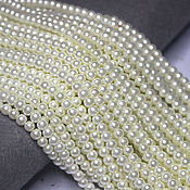 Материалы для творчества handmade. Livemaster - original item Beads 50 pcs Premium Pearls 4mm Melted Milk White. Handmade.