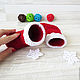 A gift for a newborn: Santa's red booties boots. Gift for newborn. babyshop. My Livemaster. Фото №5