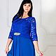 Plus size! Роскошное длинное платье с кружевом и шифоновой юбкой. Платья. Melange Colleсtion (Дарья). Интернет-магазин Ярмарка Мастеров.  Фото №2