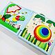 Развивающая книга из ткани "Зайка". Кубики и книжки. Развивающие книги от Галины Чечиной. Ярмарка Мастеров.  Фото №4