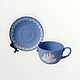 Винтаж: Wedgwood Jasperware Редкая чашка с блюдцем. Сервизы винтажные. Decor.mylove. Ярмарка Мастеров.  Фото №4