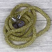 Украшения handmade. Livemaster - original item Lariat: Lariat knitted from beads 