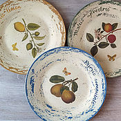 Посуда handmade. Livemaster - original item Decorative Plates, Wall Decor, Set of Plates. Handmade.