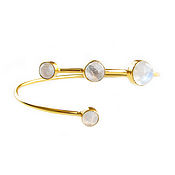 Украшения handmade. Livemaster - original item Moonstone Bracelet, Gold Moonstone bracelet. Handmade.