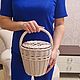 Корзина-сумка в стиле Джейн Биркин. Корзины. AG_Home decor - Товары для вашего уюта и комфорта. Ярмарка Мастеров.  Фото №4