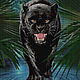 Order Kits for embroidery with beads: Black Panther. Beaded embroidery from Laura. Livemaster. . Embroidery kits Фото №3