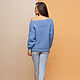 Blue sweater women's. Sweaters. SHAPAR - knitting clothes. My Livemaster. Фото №4