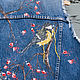 Chaqueta de mezclilla Azul. Outerwear Jackets. krasa-art. Ярмарка Мастеров.  Фото №6