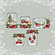 Миниатюра: Снежный шар, серия. Новогодние сувениры. Любимый крестик. Ярмарка Мастеров.  Фото №6