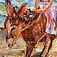 "Прогулка на осликах". Картина (холст, масло). Д. Маливани. Картины. Художник Диана Маливани. Ярмарка Мастеров.  Фото №4