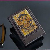 Сувениры и подарки handmade. Livemaster - original item Z886 leather cigarette case. Handmade.