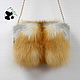 Fur sets fur red Fox. Collar and clutch bag. Collars. Mishan (mishan). My Livemaster. Фото №4