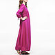 Order Lingonberry linen dress in boho style. etnoart. Livemaster. . Dresses Фото №3