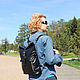  Backpack women's leather black Dahlia Mod SR31-711. Backpacks. Natalia Kalinovskaya. My Livemaster. Фото №8