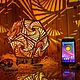 Интерьерный LED светильник из дерева "Spiral Black". Потолочные и подвесные светильники. Tesso Art:  Светильники и интерьер. Ярмарка Мастеров.  Фото №5