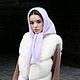 Вязаная косынка. Косынки. Ольга Устюгова (dollyknit). Ярмарка Мастеров.  Фото №4