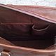 Briefcase made of genuine leather. Brief case. Mad Cat. My Livemaster. Фото №5