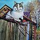 Кошка на заборе и последний день октября!, Картины, Шуя,  Фото №1