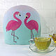 The warmer kettle on 'Flamingo' - a useful gift for coffee lovers tea, Teapot cover, Novocherkassk,  Фото №1