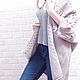 Заказать Кардиган в стиле кимоно из шерсти голубого цвета. AccessoriesWool мягко и комфортно. Ярмарка Мастеров. . Кардиганы Фото №3