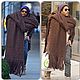 Бордовый шарф-ковер. Шарфы. IRINA GRUDKINA Handmade Knitwear. Ярмарка Мастеров.  Фото №6