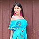 Embroidered Midi Dress ethno style boho chic, Bohemian. Dresses. 'Viva'. Online shopping on My Livemaster.  Фото №2