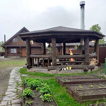 Рубленая беседка от мастера. . Дача и сад ручной работы - Ярмарка Мастеров Дача и сад ручной работы. Ярмарка Мастеров - ручная работа Рубленая беседка от мастера. Handmade.
