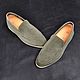 Men's loafers made of genuine suede, gray color!. Loafers. SHOES&BAGS. Online shopping on My Livemaster.  Фото №2